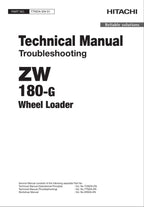 Hitachi ZW180-G Wheel Loader Technical Manual Troubleshooting