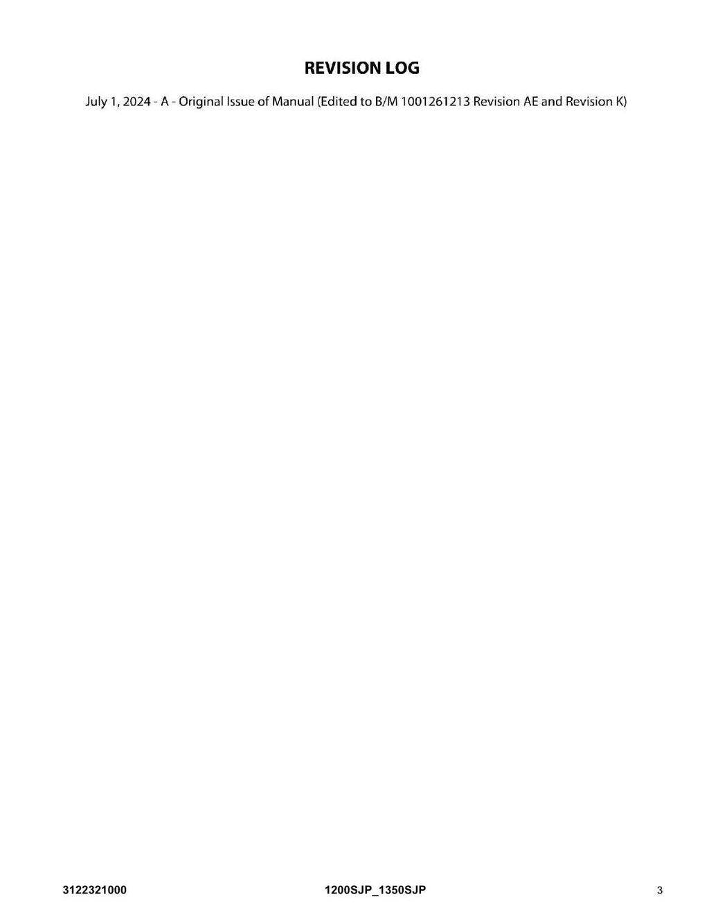 JLG 1200SJP 1350SJP Boom Lift Parts Catalog Manual