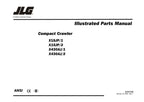 Catálogo de piezas de la pluma sobre orugas compacta JLG GEN1 X15JP GEN1 430AJ Manual en varios idiomas