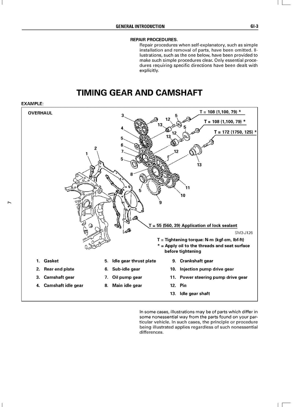 Hitachi J08C-TI Wheel Loader Engine Manual