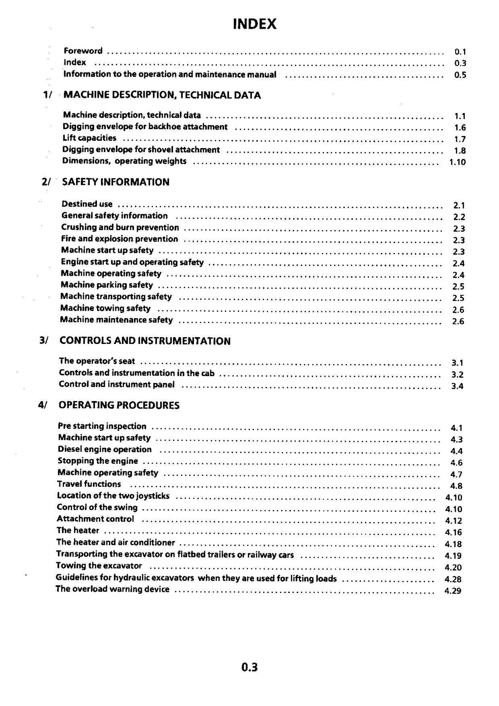 Liebherr R974 B Litronic Excavator Operators manual serial 1105
