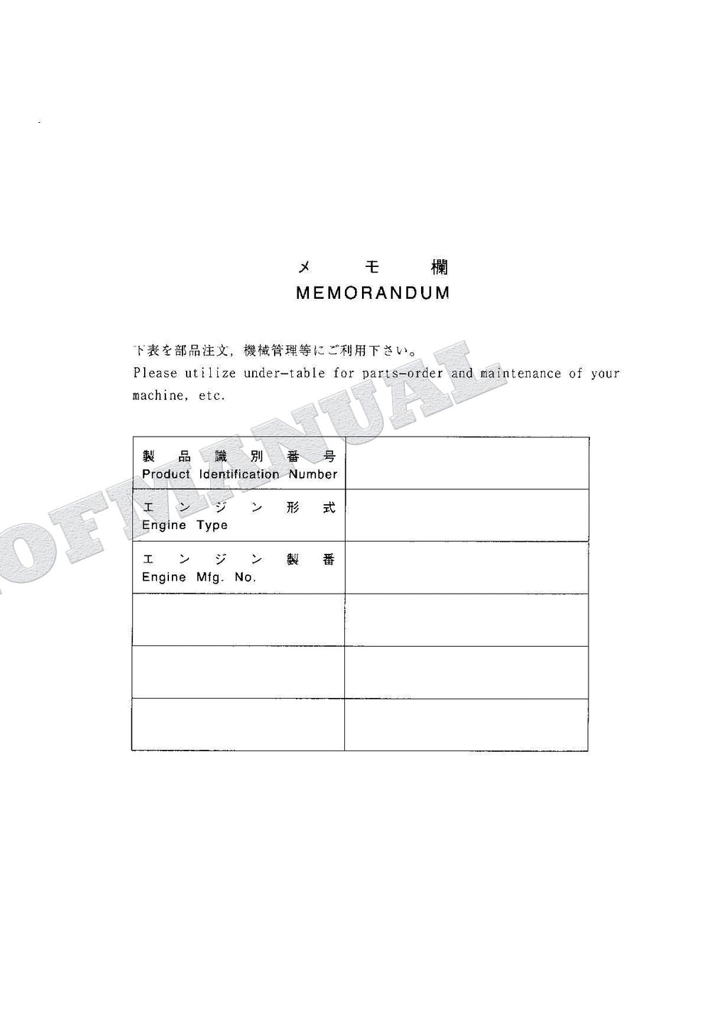 HITACHI ZAXIS ZX75US Equipment Component Excavator Parts Catalog Manual