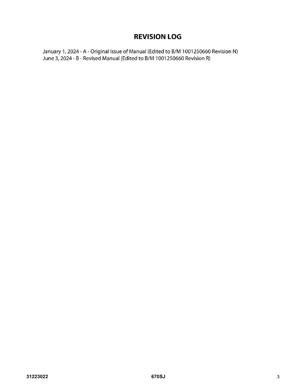 JLG 670SJ SL Boom Lift Parts Catalog Manual 31223022