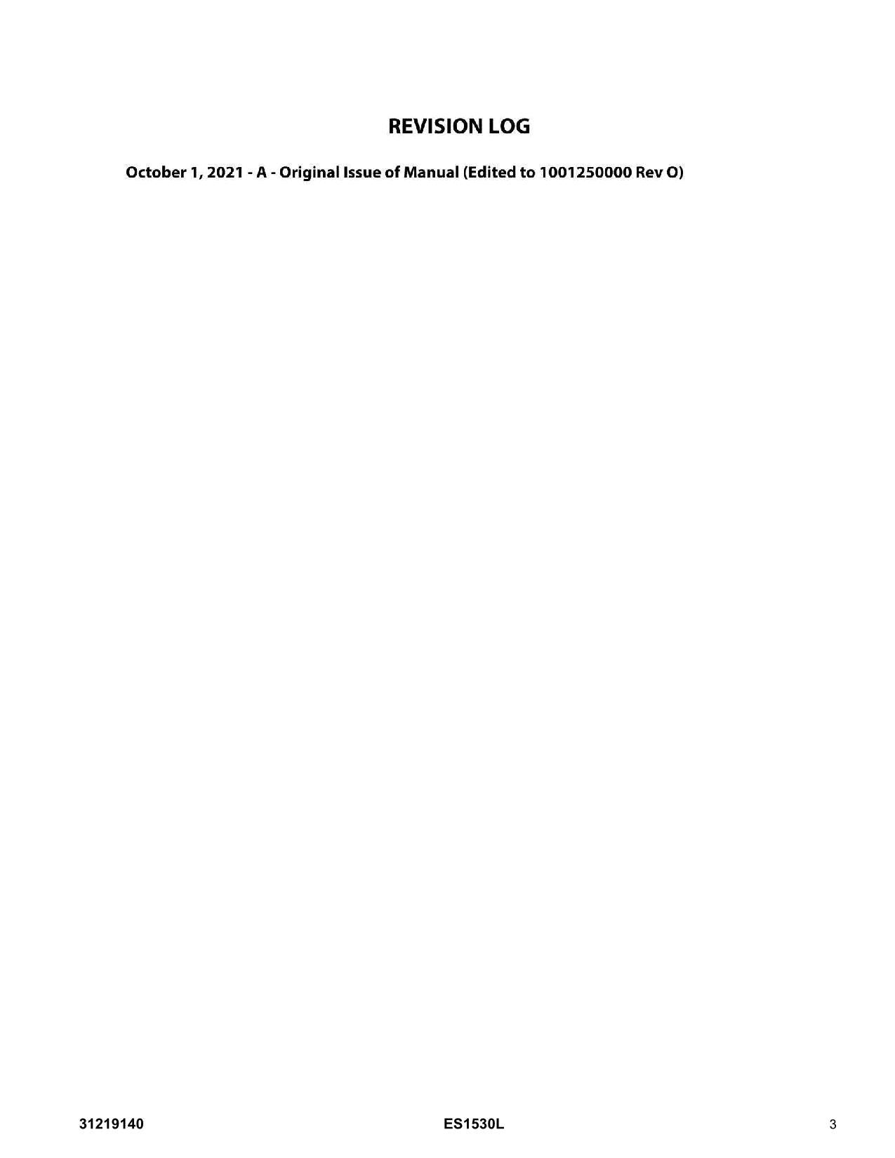 Manual del catálogo de piezas del elevador de tijera JLG ES1530L