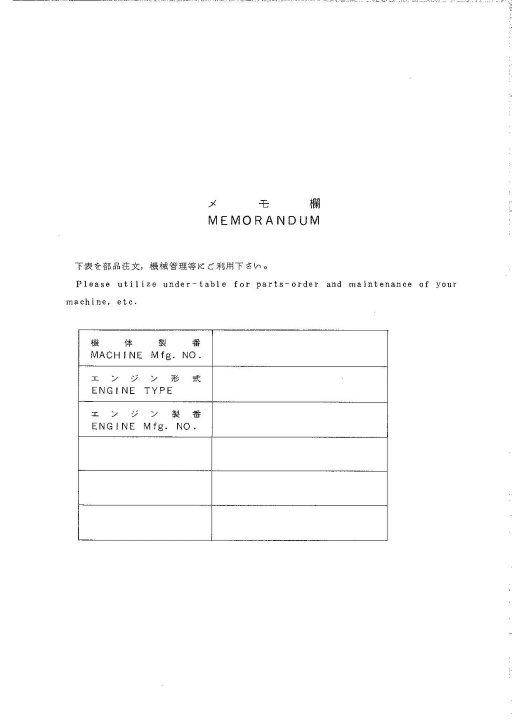 Hitachi LX20 Wheel Loader Parts Catalog Manual SN 00101-up