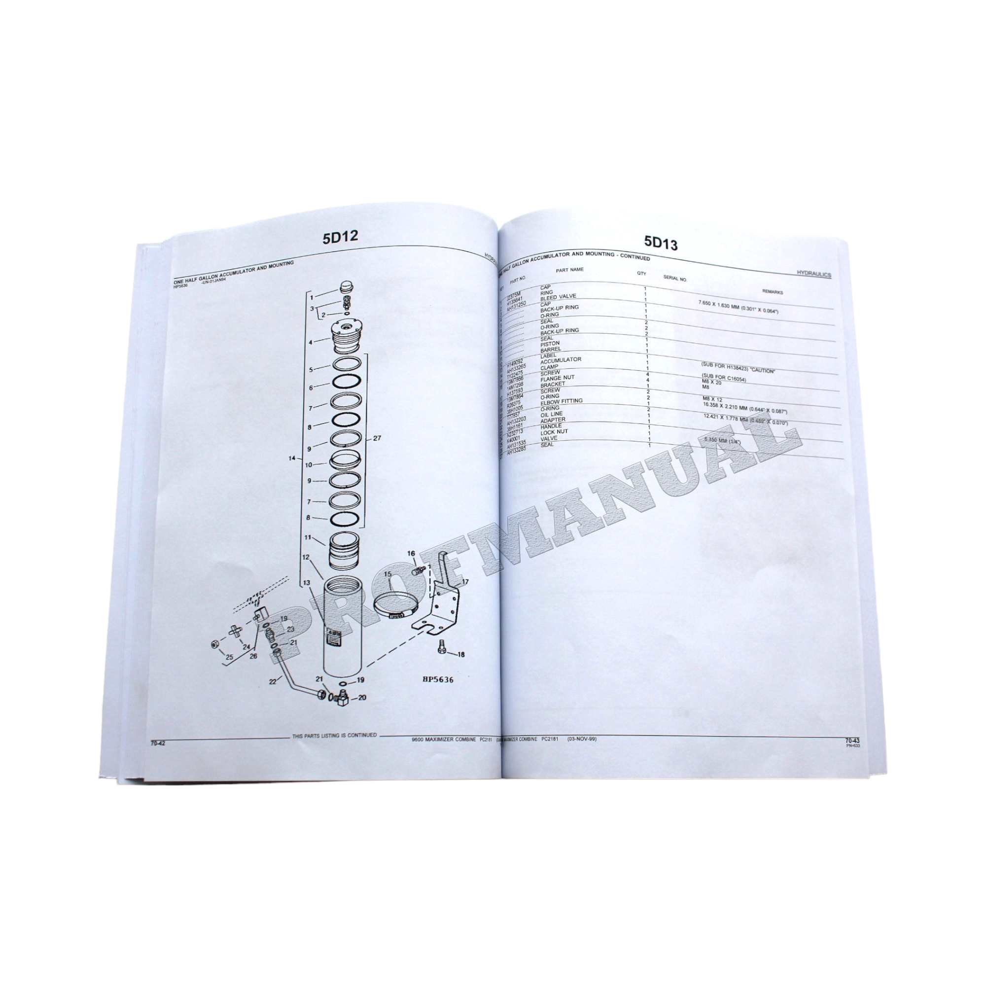 CATÁLOGO DE PIEZAS DE LA COSECHADORA JOHN DEERE 9600 MAXIMIZER + ¡BONIFICACIÓN!