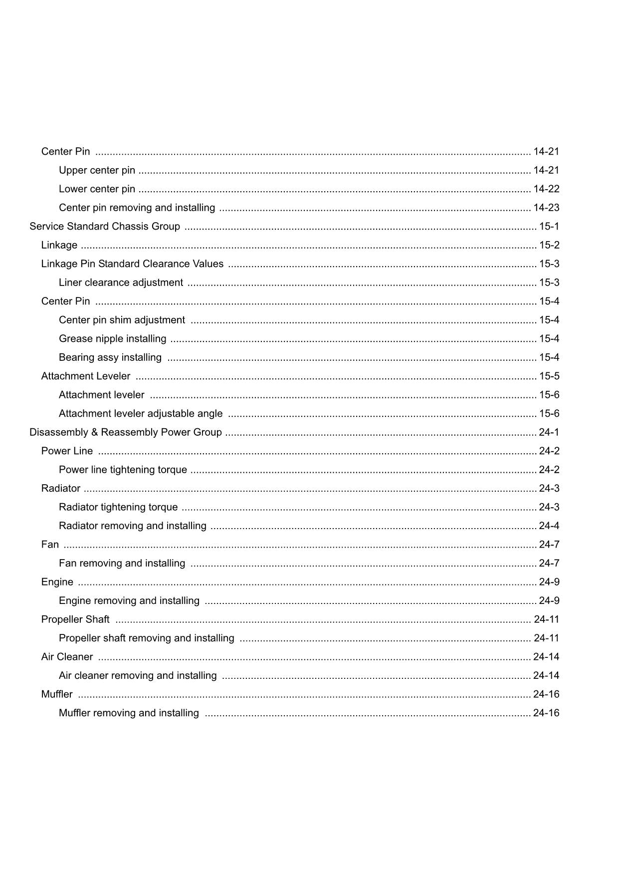 Hitachi ZW550 Wheel Loader Workshop Manual W11C5-E-01