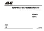 JLG X550AJ Compact Crawler Boom Maintenance Operation Operators Manual