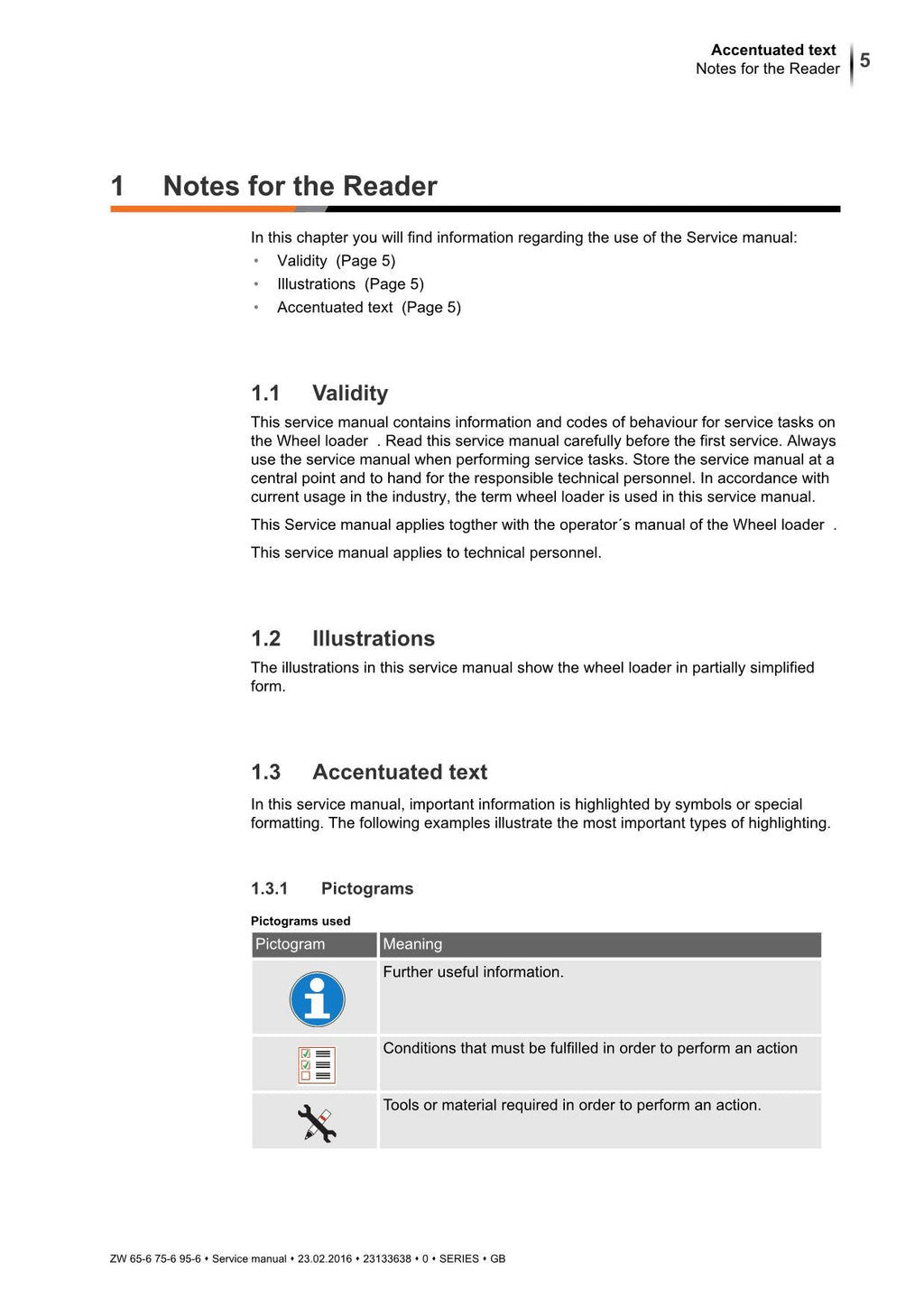 Hitachi ZW65-6 ZW75-6 ZW95-6 Wheel Loader Service Manual +Schematics