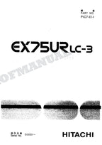 HITACHI EX75URLC-3 Equipment Component Excavator Parts Catalog Manual