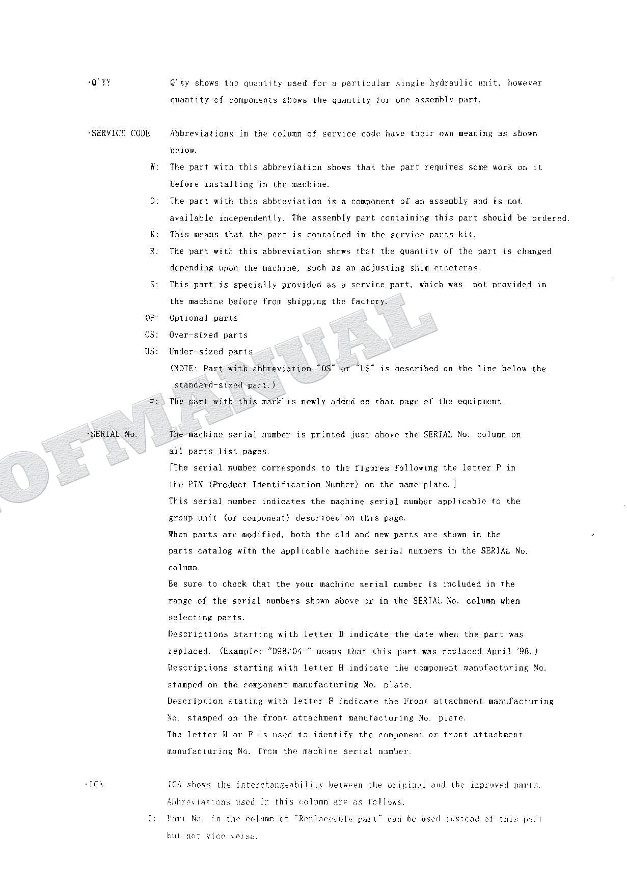 HITACHI EX135USR Equipment Component Excavator Parts Catalog Manual