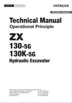 HITACHI ZAXIS ZX130-5G130K-5G Excavator Operational Principle Technical Manual