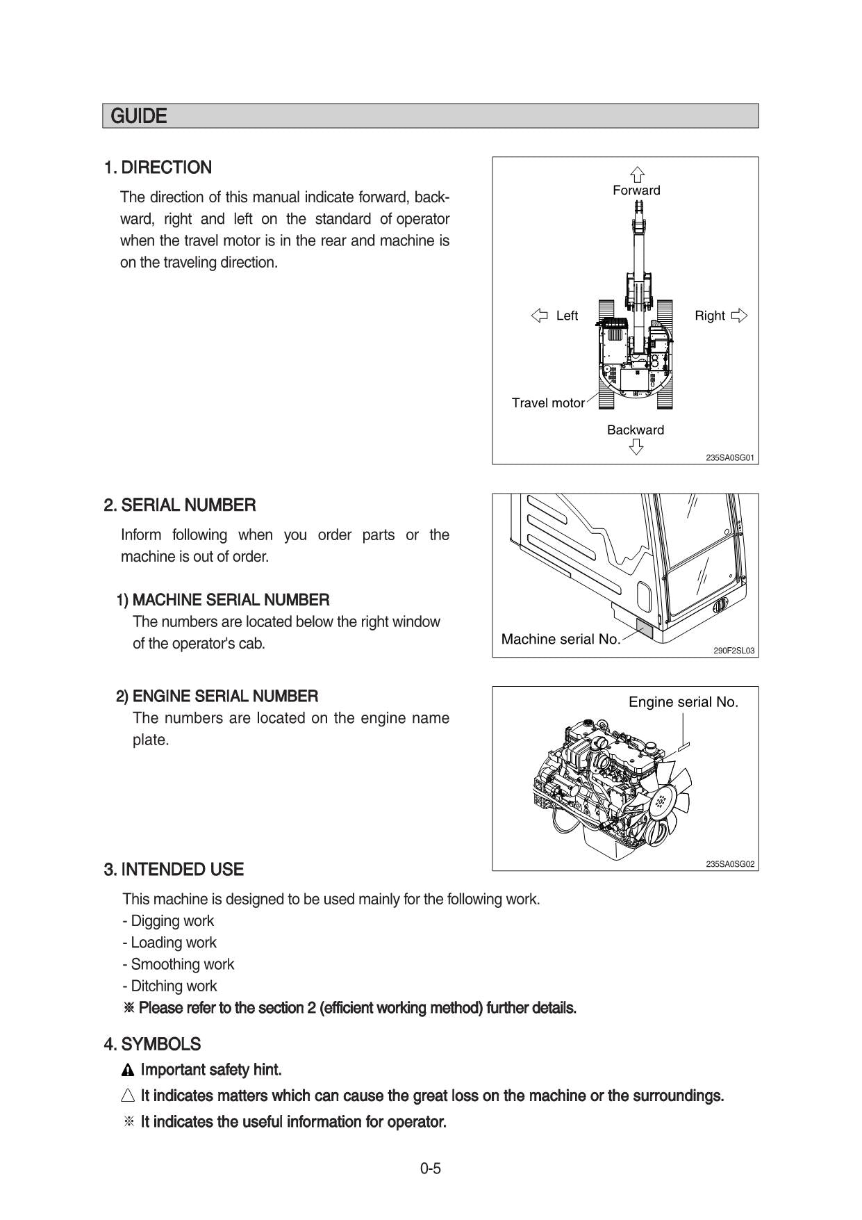 Hyundai HX235LCRT3 CRAWLER EXCAVATOR Operators Maintenance Manual