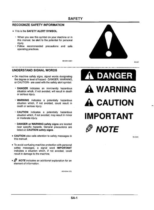 HITACHI EX55UR-3 EXCAVATOR SERVICE MANUAL