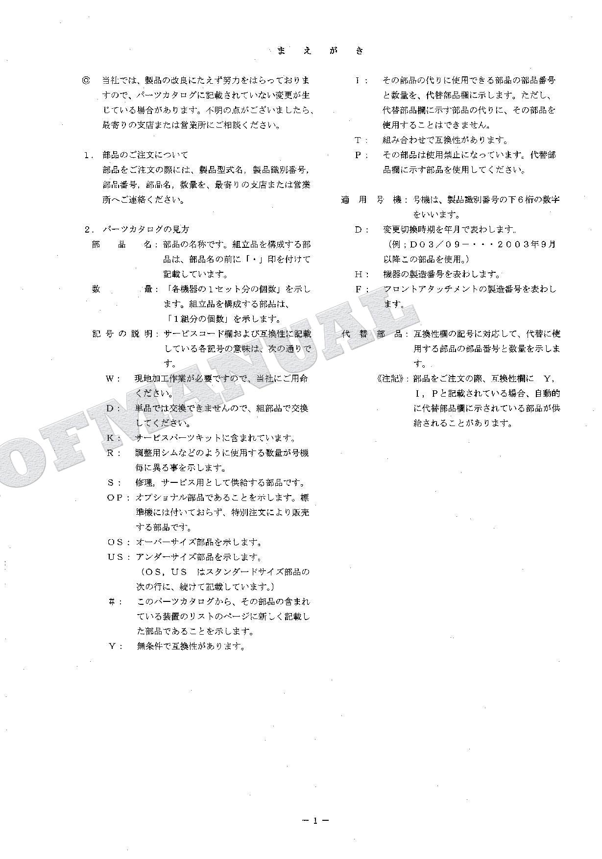 HITACHI ZAXIS ZX160LC-3 Innner Excavator Parts Catalog Manual