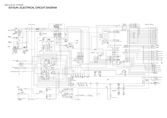 HITACHI EX75UR-5 EXCAVATOR SERVICE MANUAL TT197ECIR