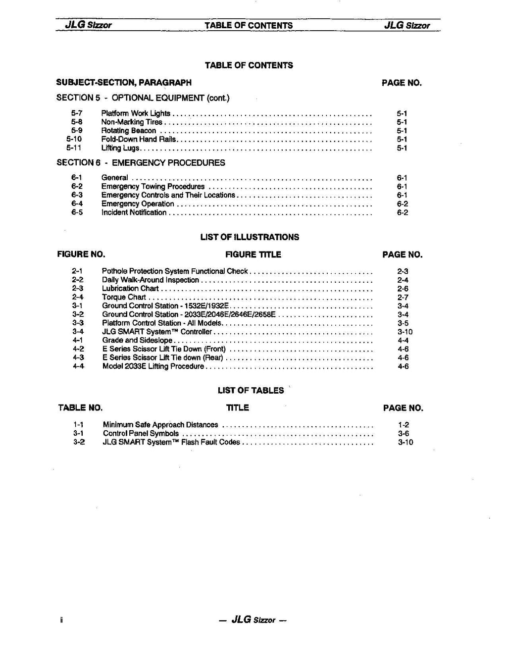 JLG 1532E 1932E 2033E 2046E 2646E 2658E Scissor Lift Operators Manual