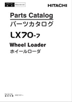 Hitachi LX70-7 Wheel Loader Parts Catalog Manual SN 002101-up