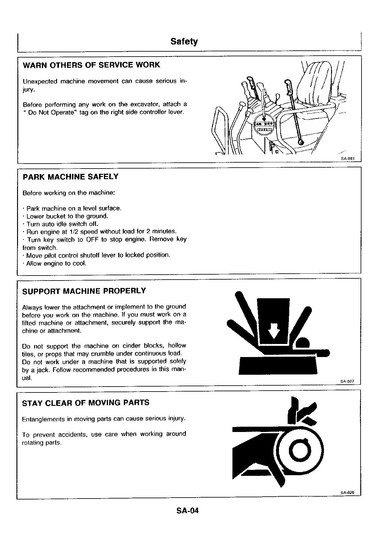 Hitachi EX30UR EX40UR Excavator Operational Test Troublesh Service Manual Scheme