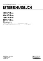 New Holland 450SFI 600SFI 750SFI 900SFI Schneidwerk Betriebsanleitung