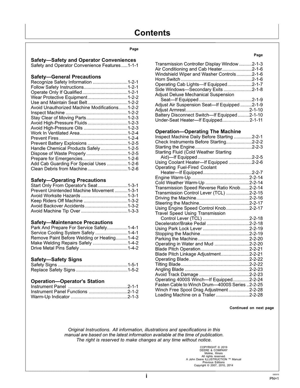 MANUAL DEL OPERADOR DE LA TOPADORA SOBRE ORUGAS JONH DEERE 700J N.° 2 