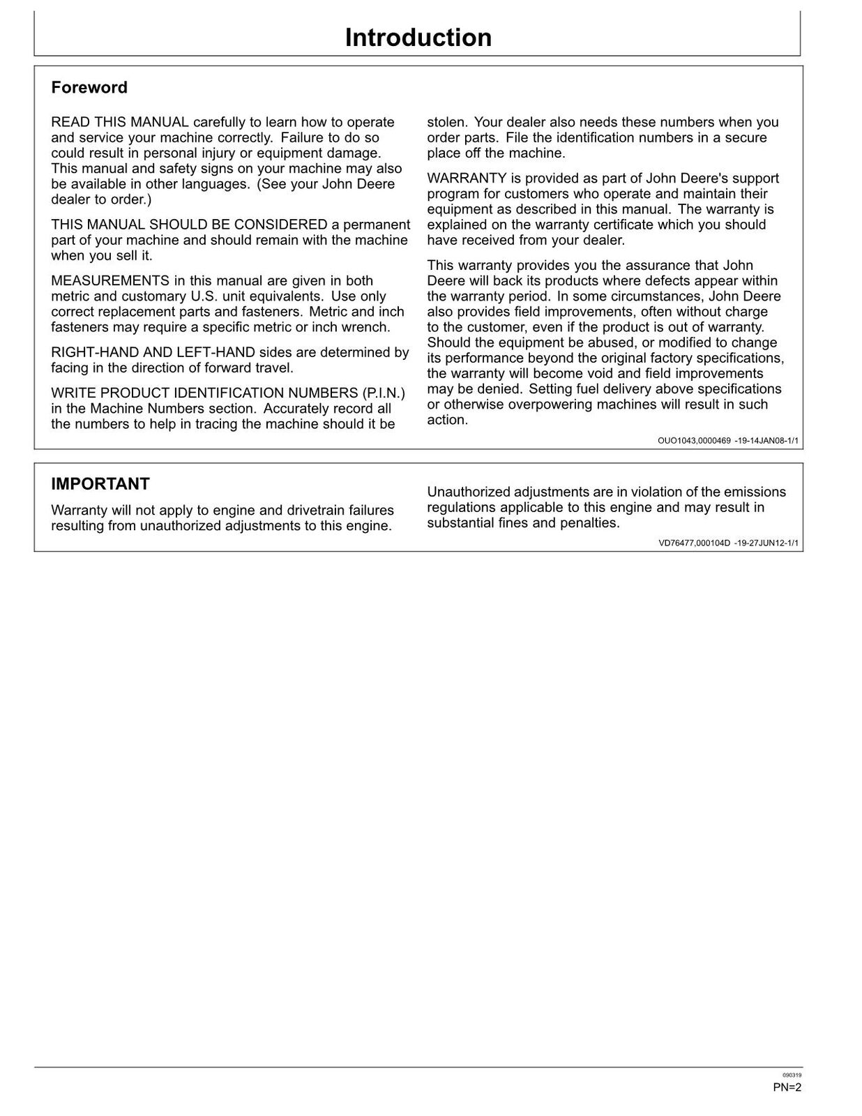 MANUAL DEL OPERADOR DE LA TOPADORA SOBRE ORUGAS JONH DEERE 950J 