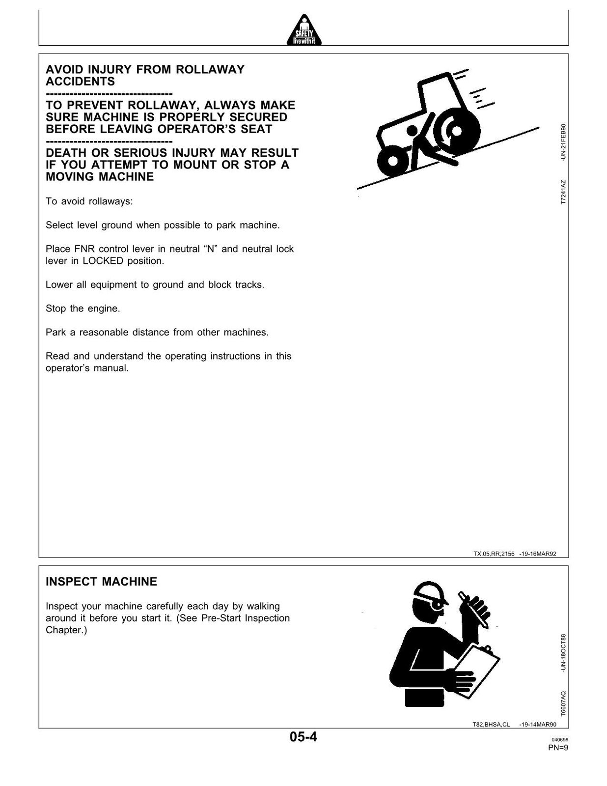 MANUAL DEL OPERADOR DE LA CARGADORA SOBRE ORUGAS JONH DEERE 655B 755B 