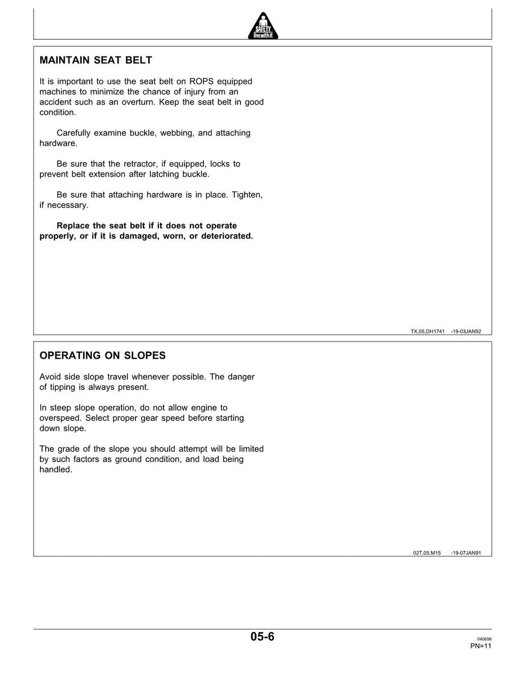 MANUAL DEL OPERADOR DE LA CARGADORA SOBRE ORUGAS JONH DEERE 655B 755B 
