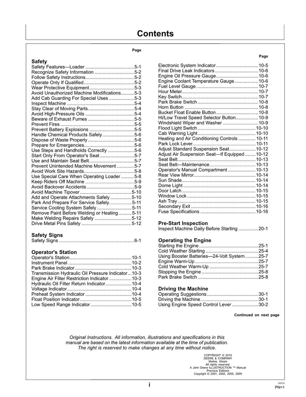 MANUAL DEL OPERADOR DE LA CARGADORA SOBRE ORUGAS JONH DEERE 655C 755C 