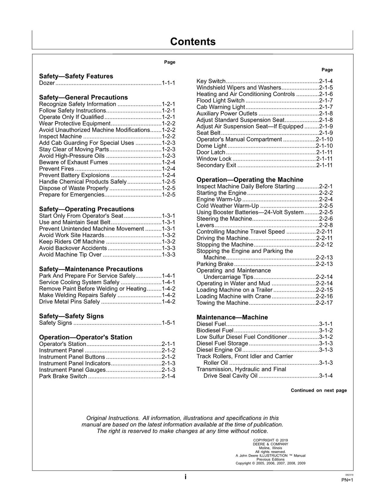 MANUAL DEL OPERADOR DE LA CARGADORA SOBRE ORUGAS JONH DEERE 950C 