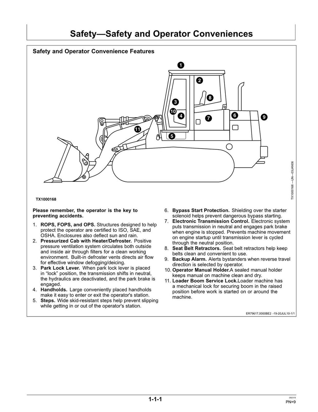 MANUAL DEL OPERADOR DEL CARGADOR DE ORUGAS JONH DEERE 605C 