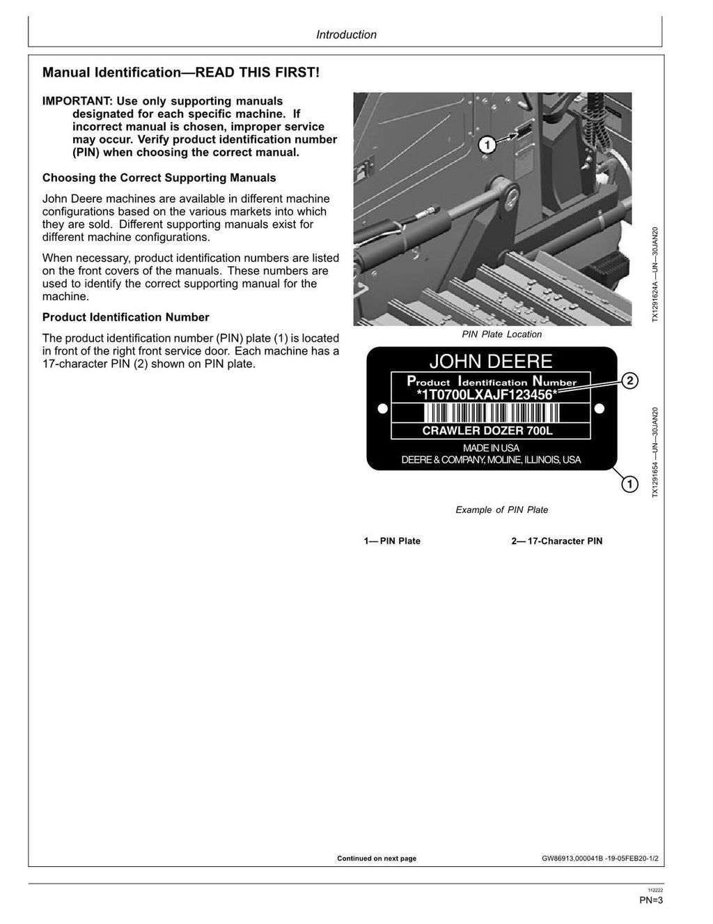 MANUAL DEL OPERADOR DE LA TOPADORA SOBRE ORUGAS JONH DEERE 700L 