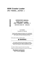JONH DEERE 605K CRAWLER LOADER OPERATORS MANUAL