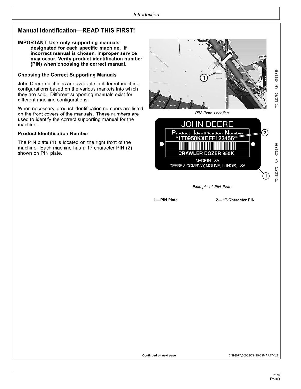 MANUAL DEL OPERADOR DE LA TOPADORA SOBRE ORUGAS JONH DEERE 950K N.° 2 