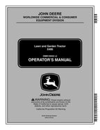MANUAL DEL OPERADOR DEL TRACTOR JOHN DEERE X495 N.° 2