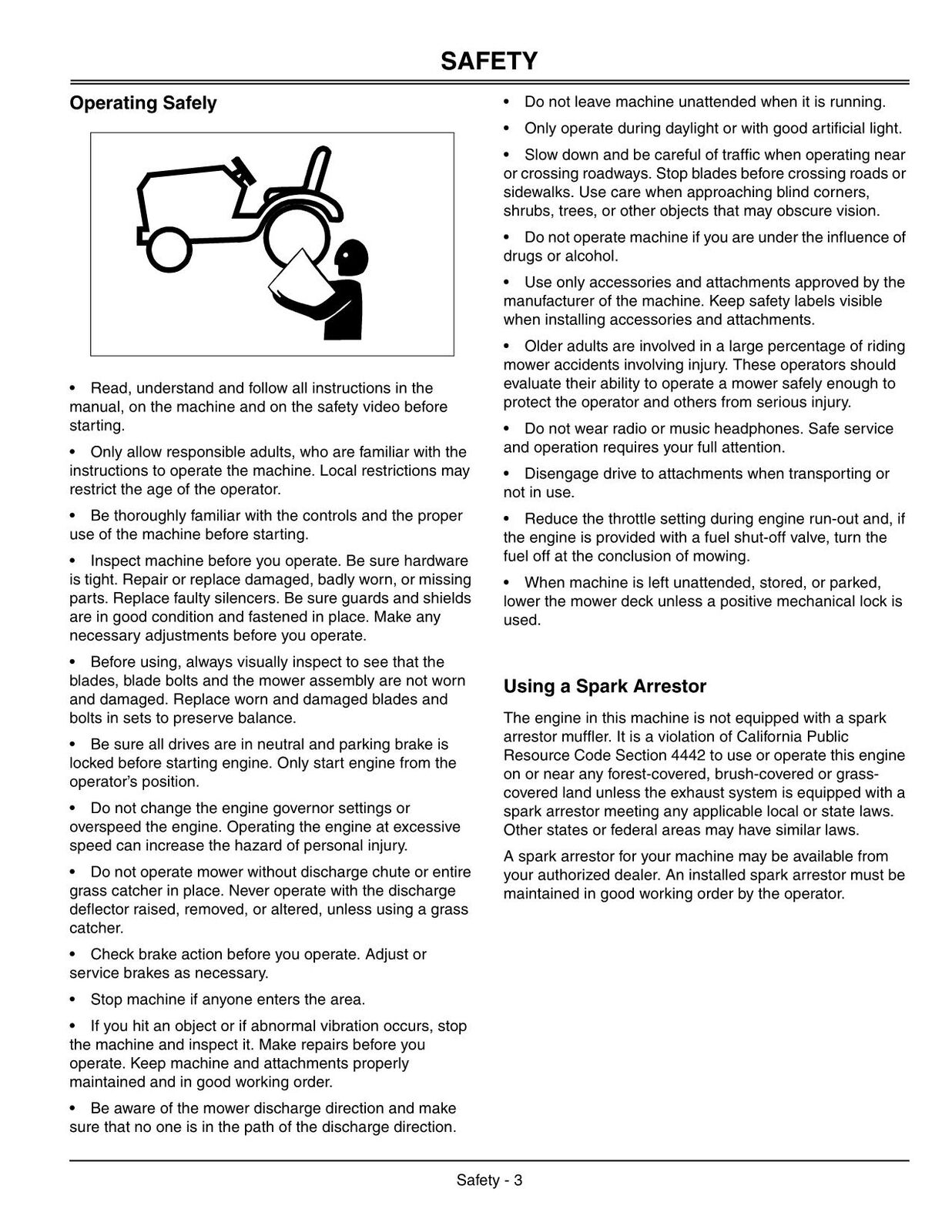 MANUAL DEL OPERADOR DEL TRACTOR JOHN DEERE X495 N.° 2