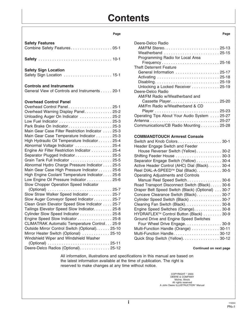 MANUAL DEL OPERADOR DE LA COSECHADORA JOHN DEERE 9560 9660 