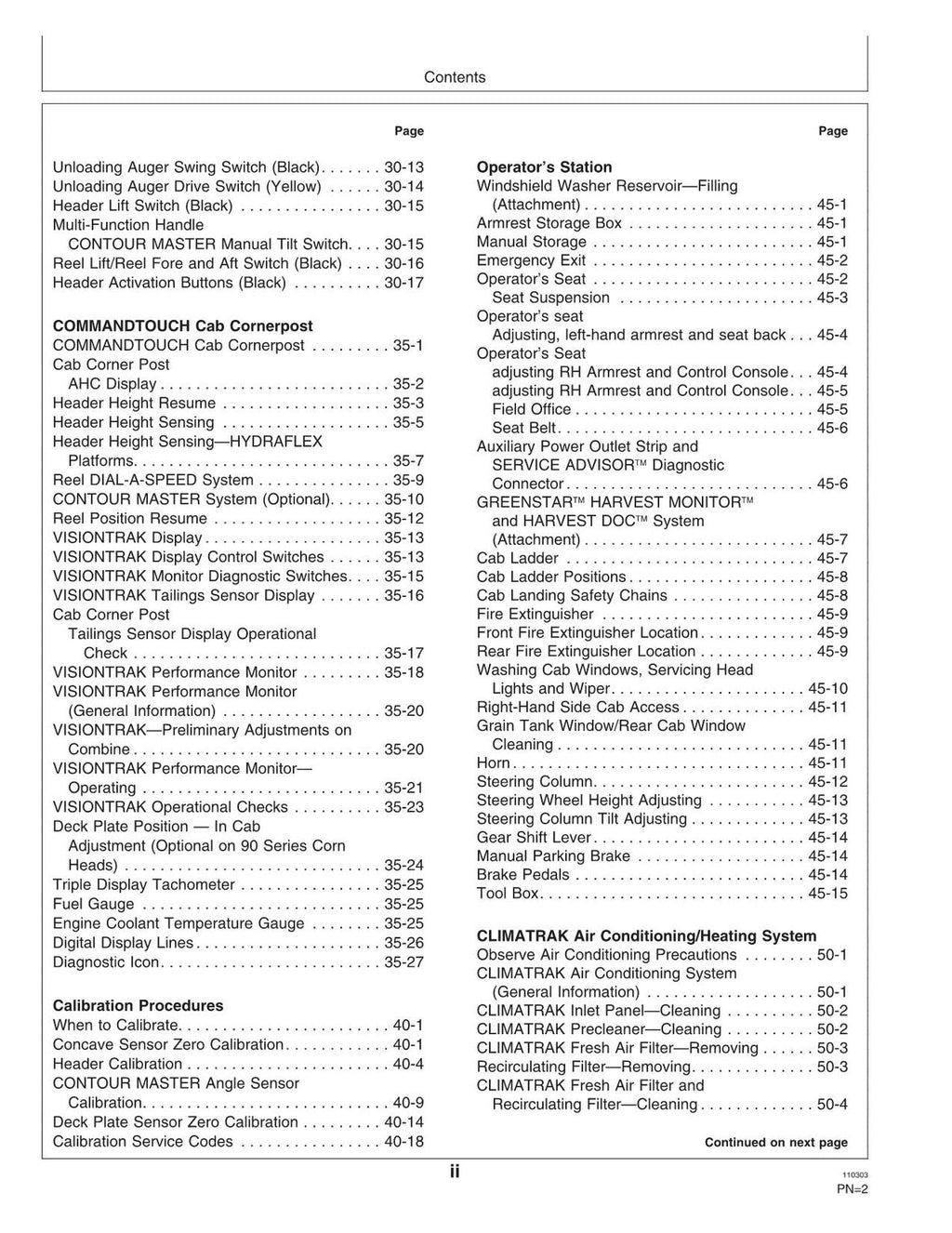 MANUAL DEL OPERADOR DE LA COSECHADORA JOHN DEERE 9560 9660 