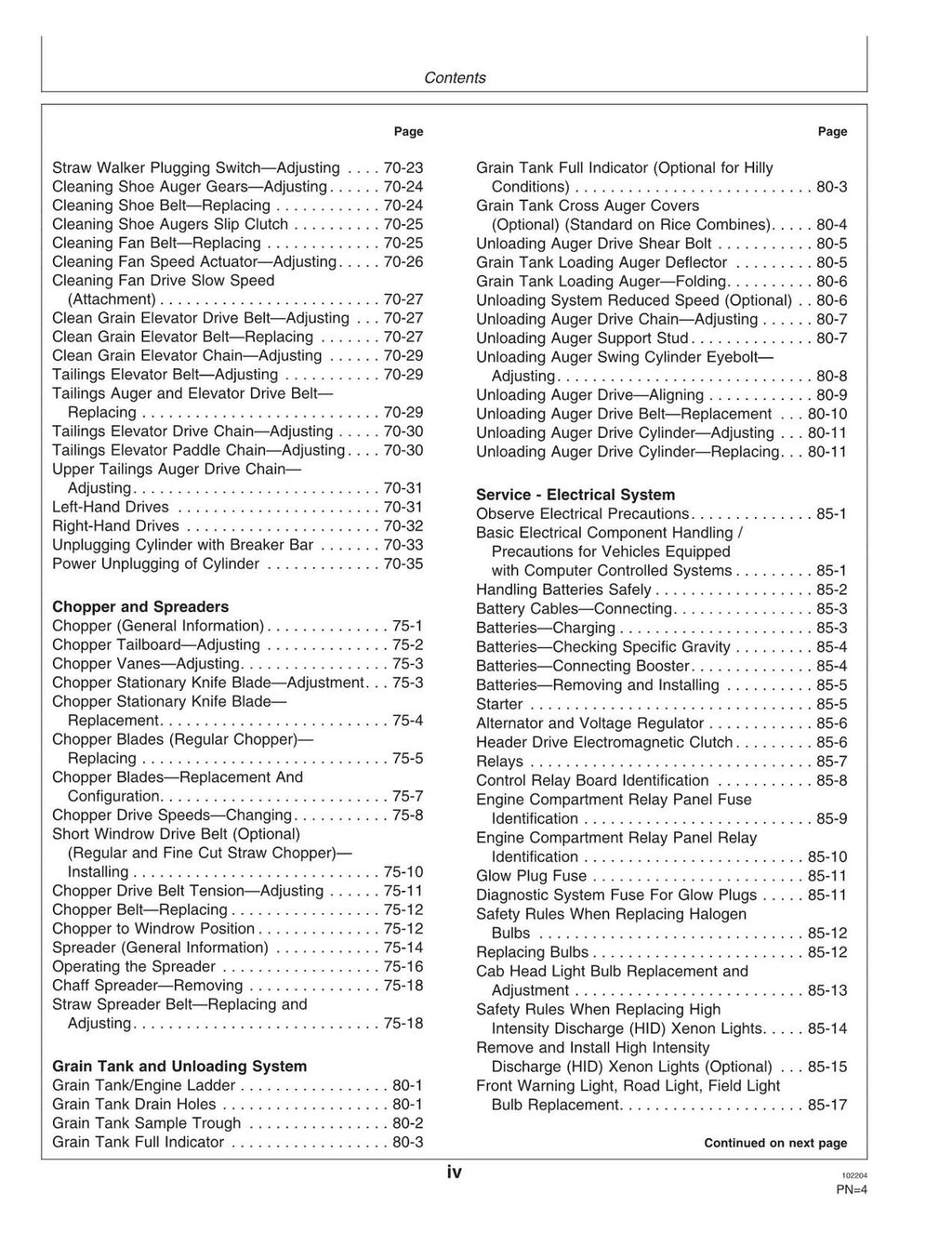 MANUAL DEL OPERADOR DE LA COSECHADORA JOHN DEERE 9560 N.° 2 