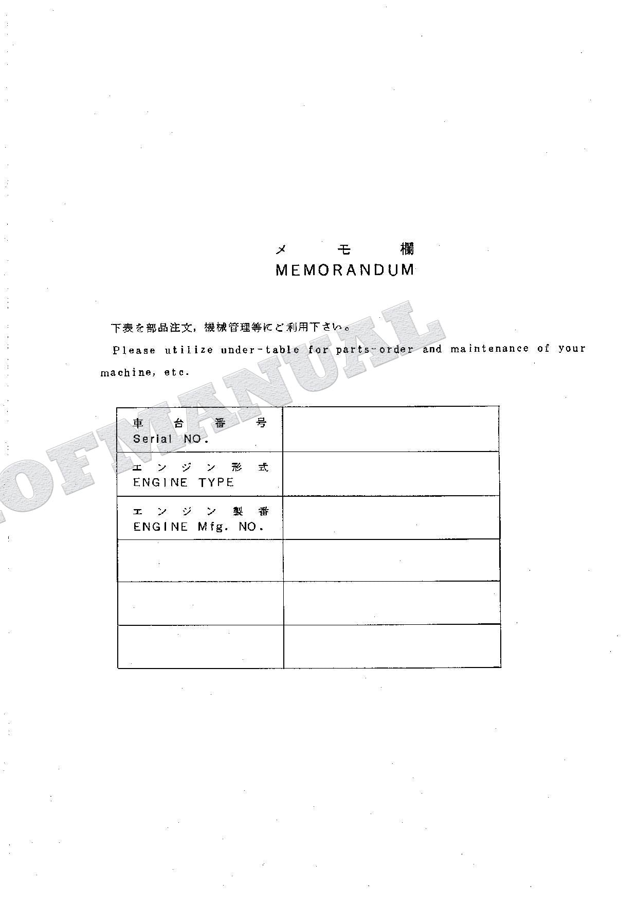 HITACHI ZAXIS ZX160LC Zero-Tail Swing Spec Excavator Parts Catalog Manual