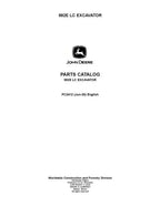 JOHN DEERE  992 992ELC EXCAVATOR  PARTS CATALOG MANUAL