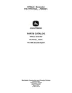 JOHN DEERE 870 870GLC  EXCAVATOR  PARTS CATALOG MANUAL