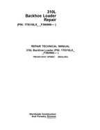 MANUAL TÉCNICO DE REPARACIÓN Y SERVICIO DE LA RETROEXCAVADORA JONH DEERE 310L TM14461X019