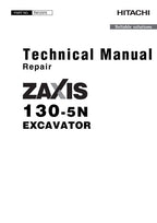 HITACHI ZAXIS 130-5N EXCAVATOR REPAIR SERVICE MANUAL