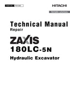 HITACHI ZAXIS 180LC-5N EXCAVATOR REPAIR SERVICE MANUAL