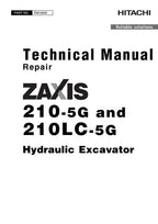 HITACHI ZAXIS 210LC-5G 210-5G EXCAVATOR REPAIR SERVICE MANUAL