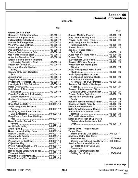 HITACHI ZAXIS 345USLC-6N EXCAVATOR REPAIR SERVICE MANUAL