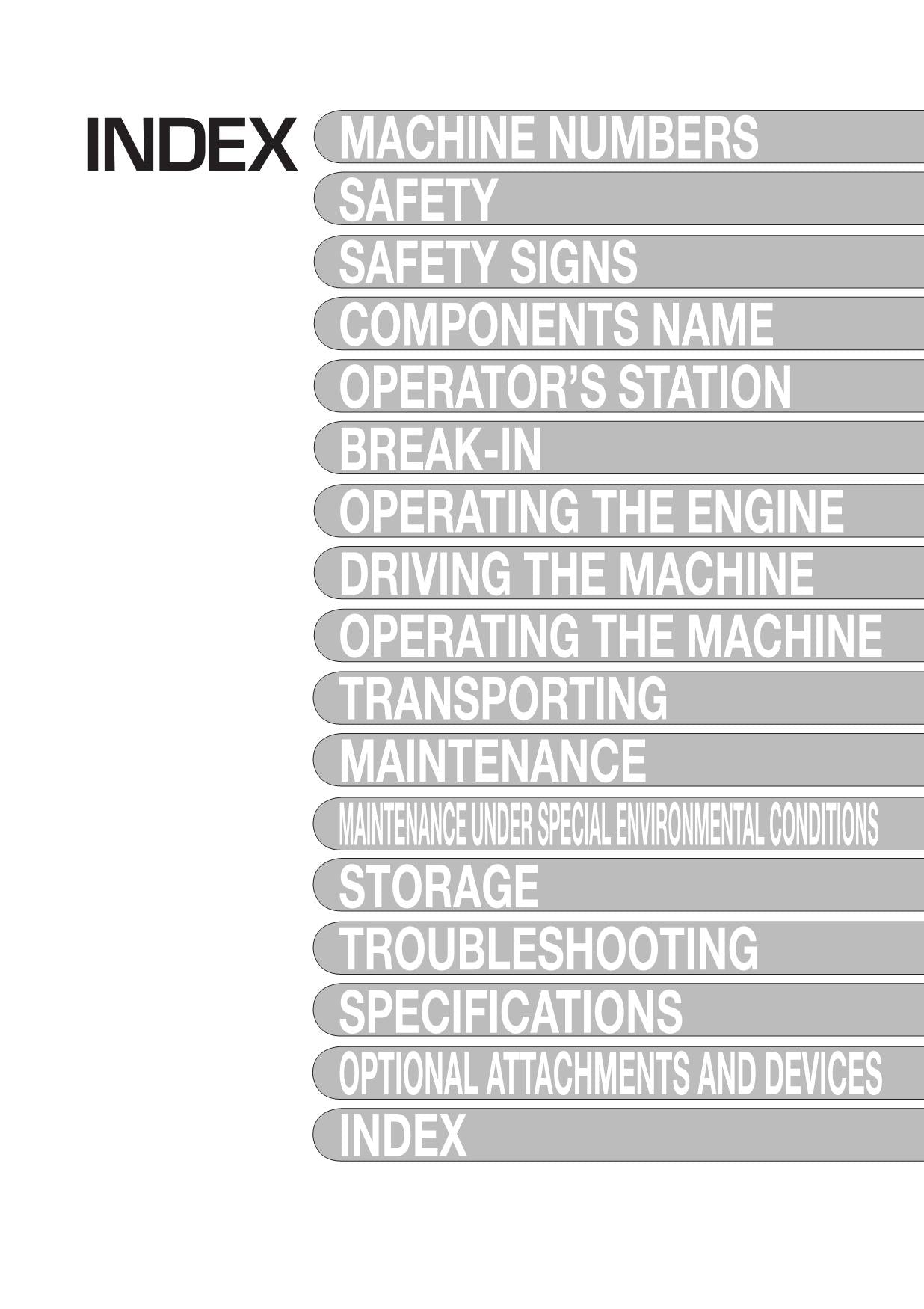 HITACHI ZAXIS ZX 75USA EXCAVATOR OPERATORS MANUAL