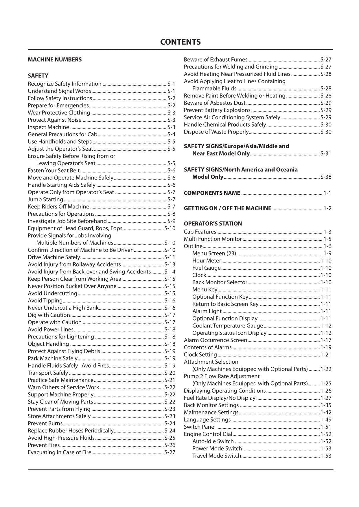 HITACHI ZAXIS ZX 650-3 650LC-3 EXCAVATOR OPERATORS MANUAL