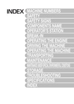 HITACHI ZAXIS ZX 160LC-3 210LCK-3 240-3 240LC-3 250H-3  EXCAVATOR OPERATORS MANUAL